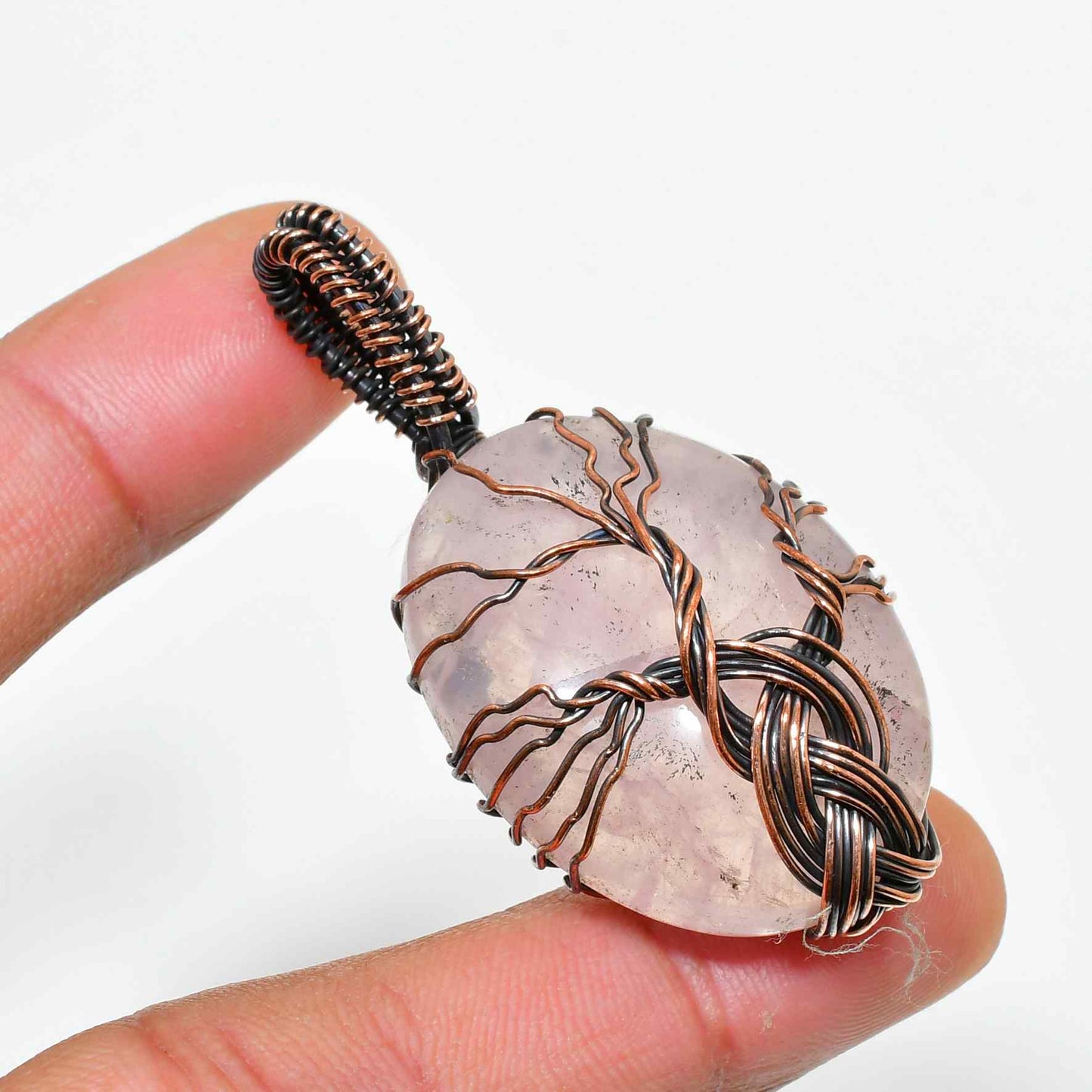 Serenity’s Embrace – Amethyst Copper Pendant