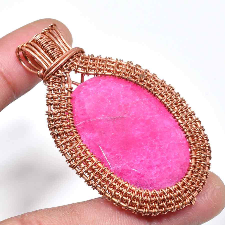 Emberheart – Ruby & Copper Pendant