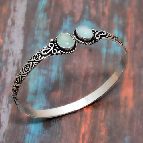 Luna’s Harmony – Silver Moonstone Bracelet