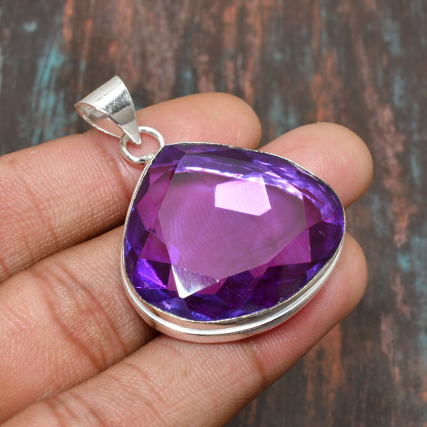 Amethyst Serenity – Sterling Silver Harmony Pendant