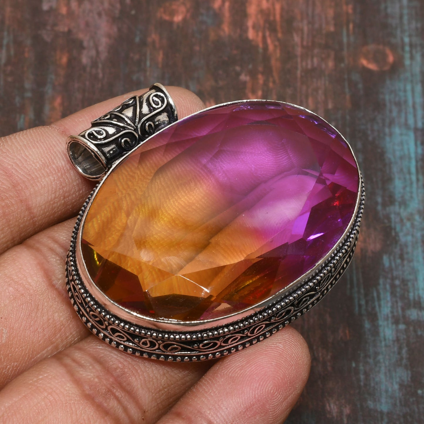 Seraphina’s Spark – Natural Gemstone Energy Pendant