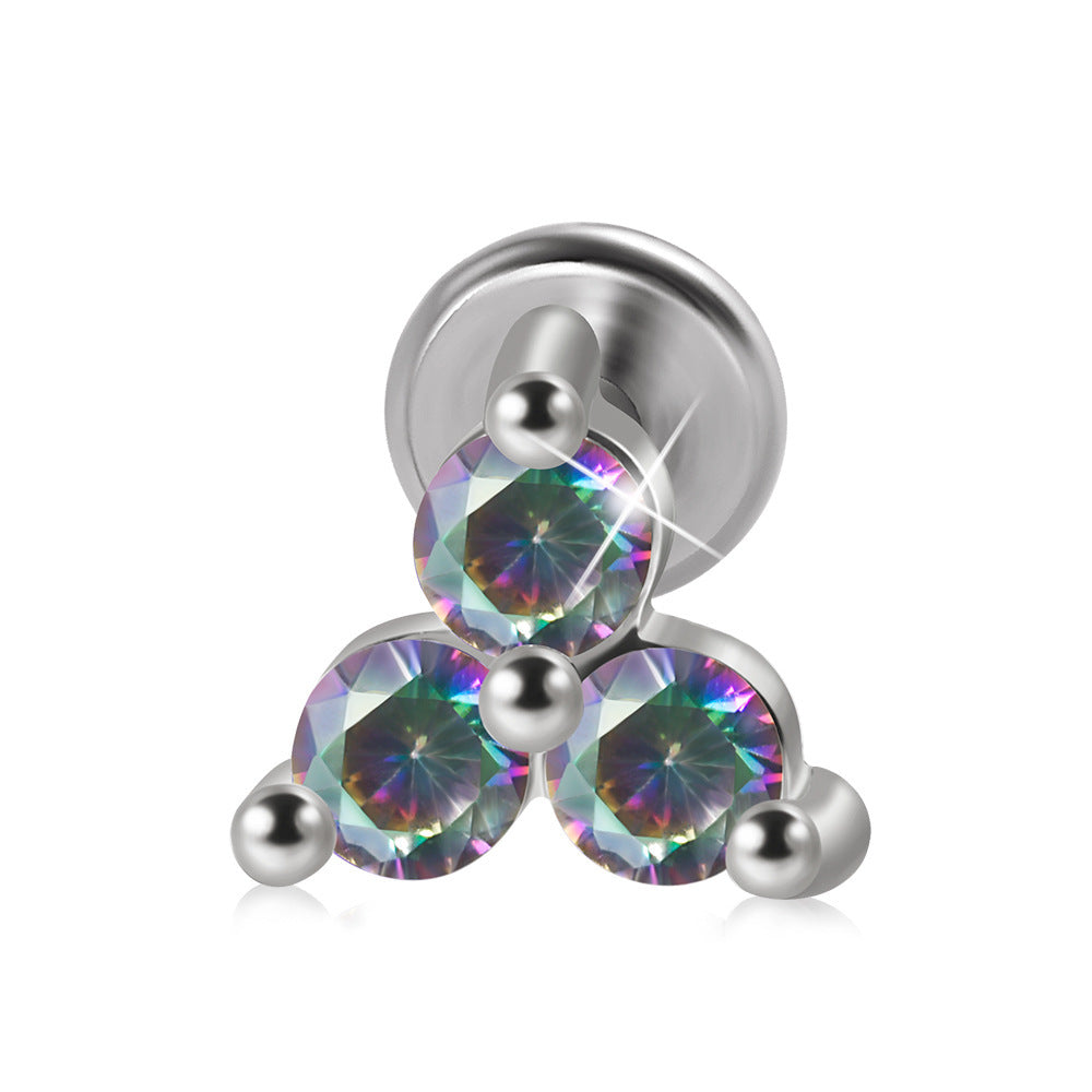 Threaded Edge Studs - 925 Sterling Silver