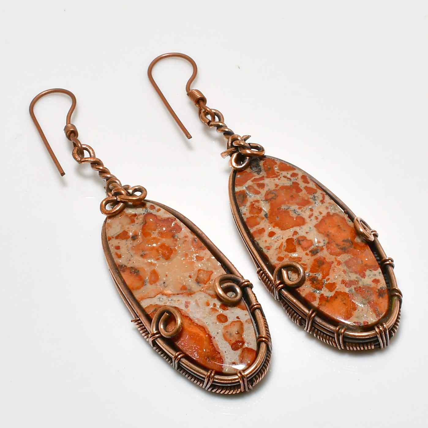 Terra Harmony – Jasper & Copper Earrings