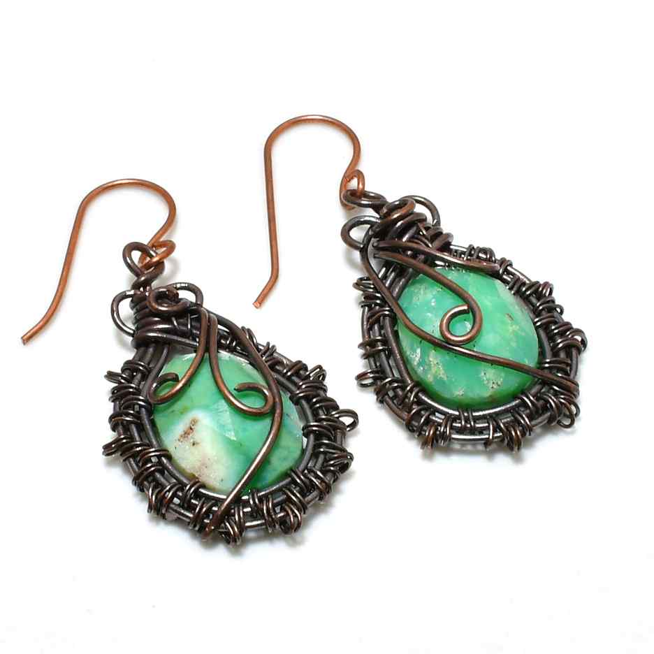 Azure Whisper – Turquoise Copper Earrings