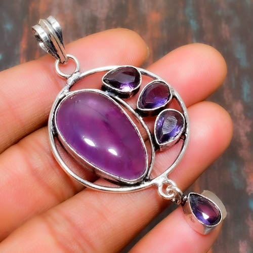 Ezra’s Veil – Sterling Silver Amethyst Pendant