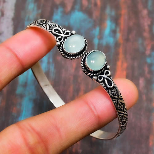 Celestial Harmony – Moonstone & Sterling Silver Bracelet