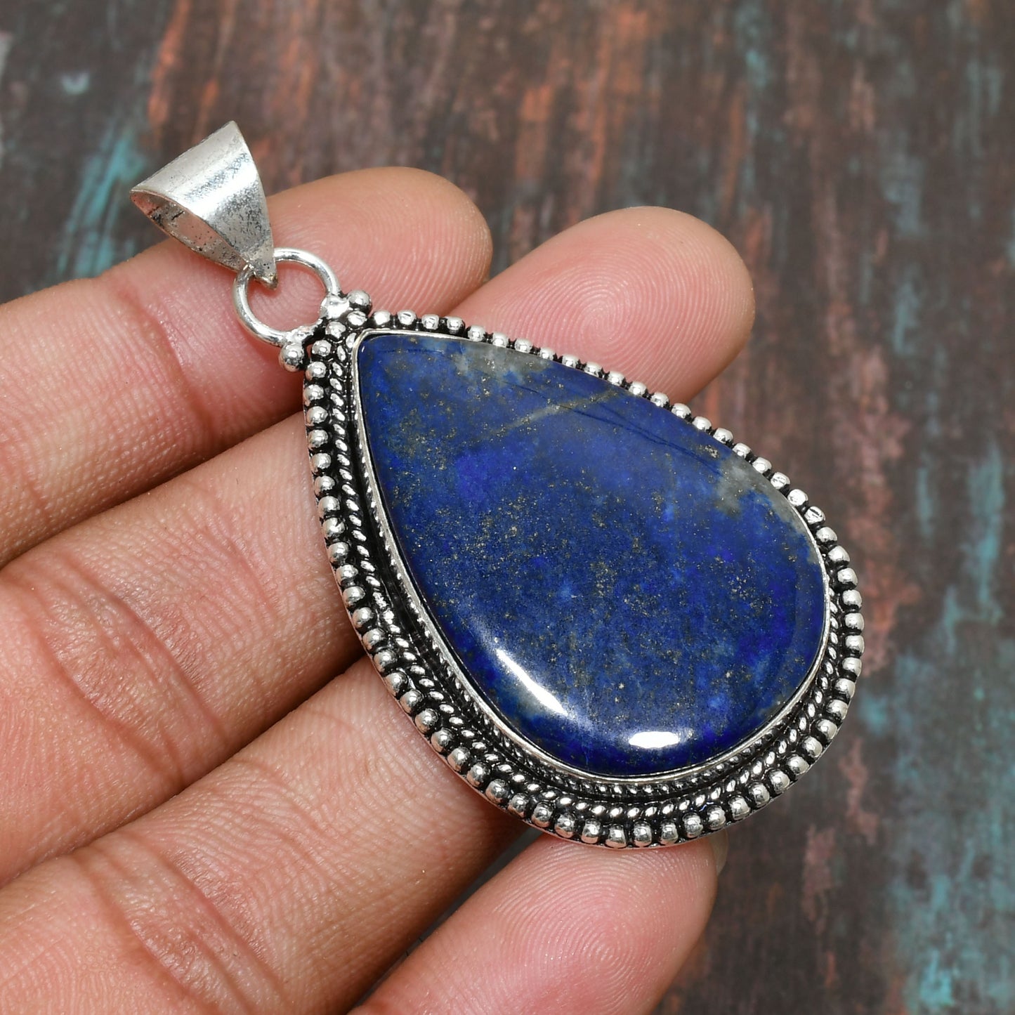 Sage’s Insight – Lapis Lazuli Sterling Silver Pendant
