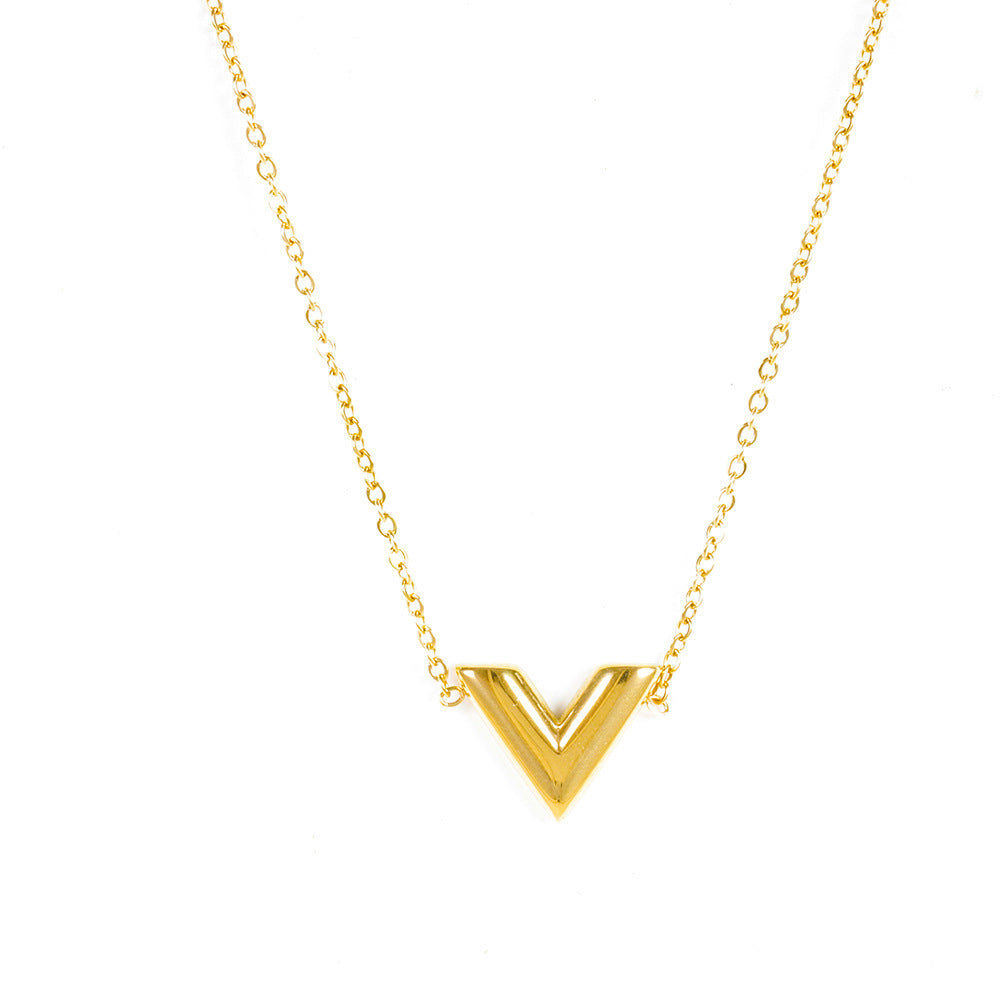 Vera Gold V-Necklace