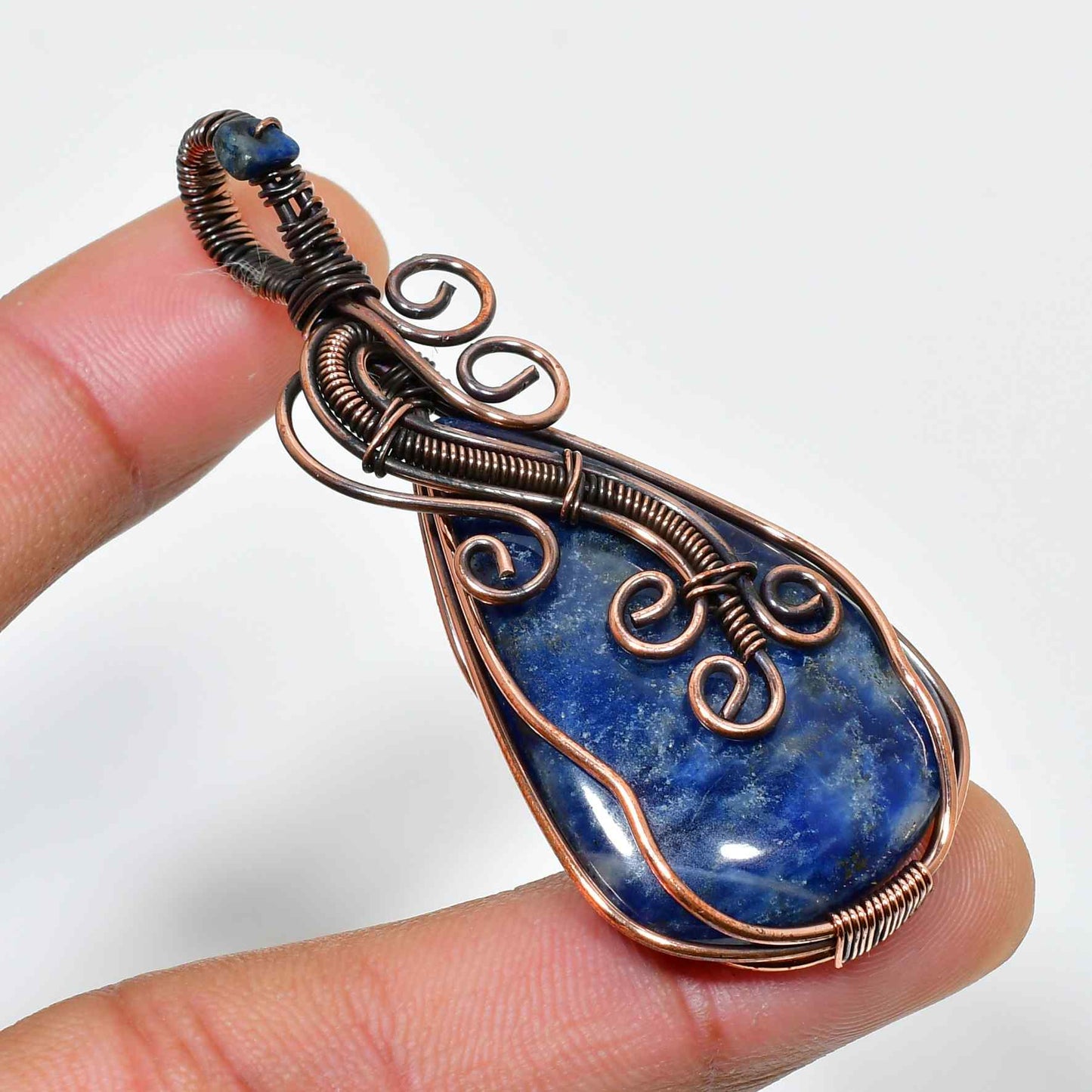 Reverie Stone – Lapis Lazuli Copper Pendant