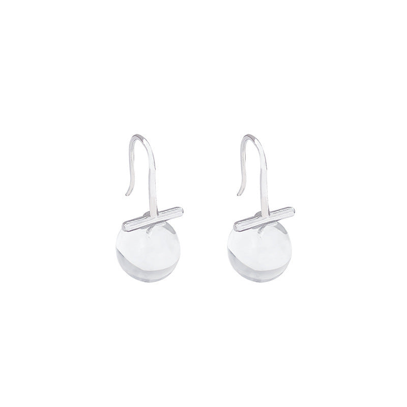 Snow Clear Stud Earrings