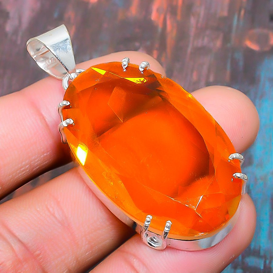 Solar Radiance – Citrine & Silver Pendant