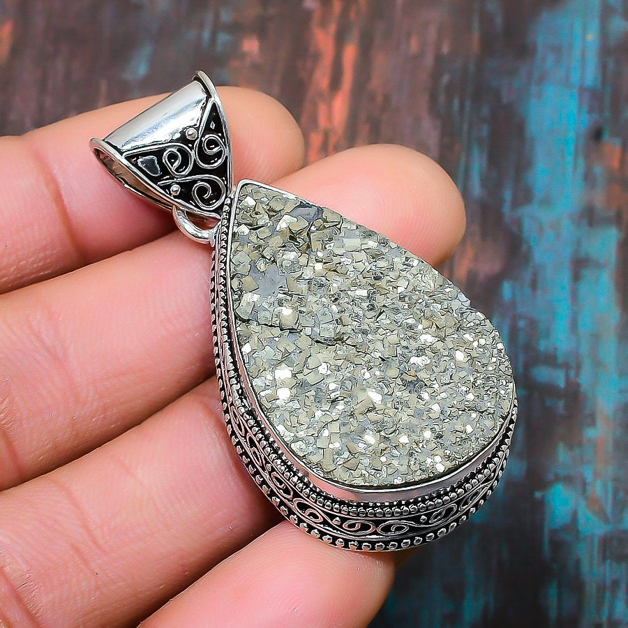 Auric Fortune – Sterling Silver Pyrite Pendant