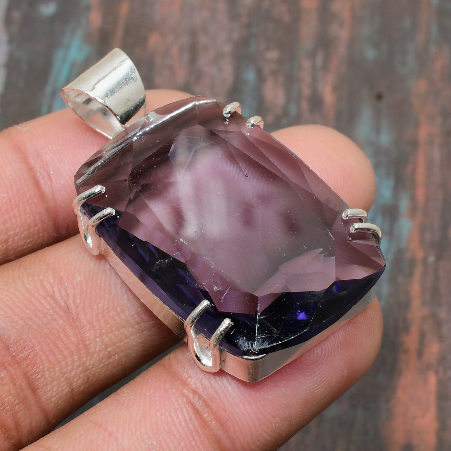 Ezra’s Veil – Sterling Silver Amethyst Pendant