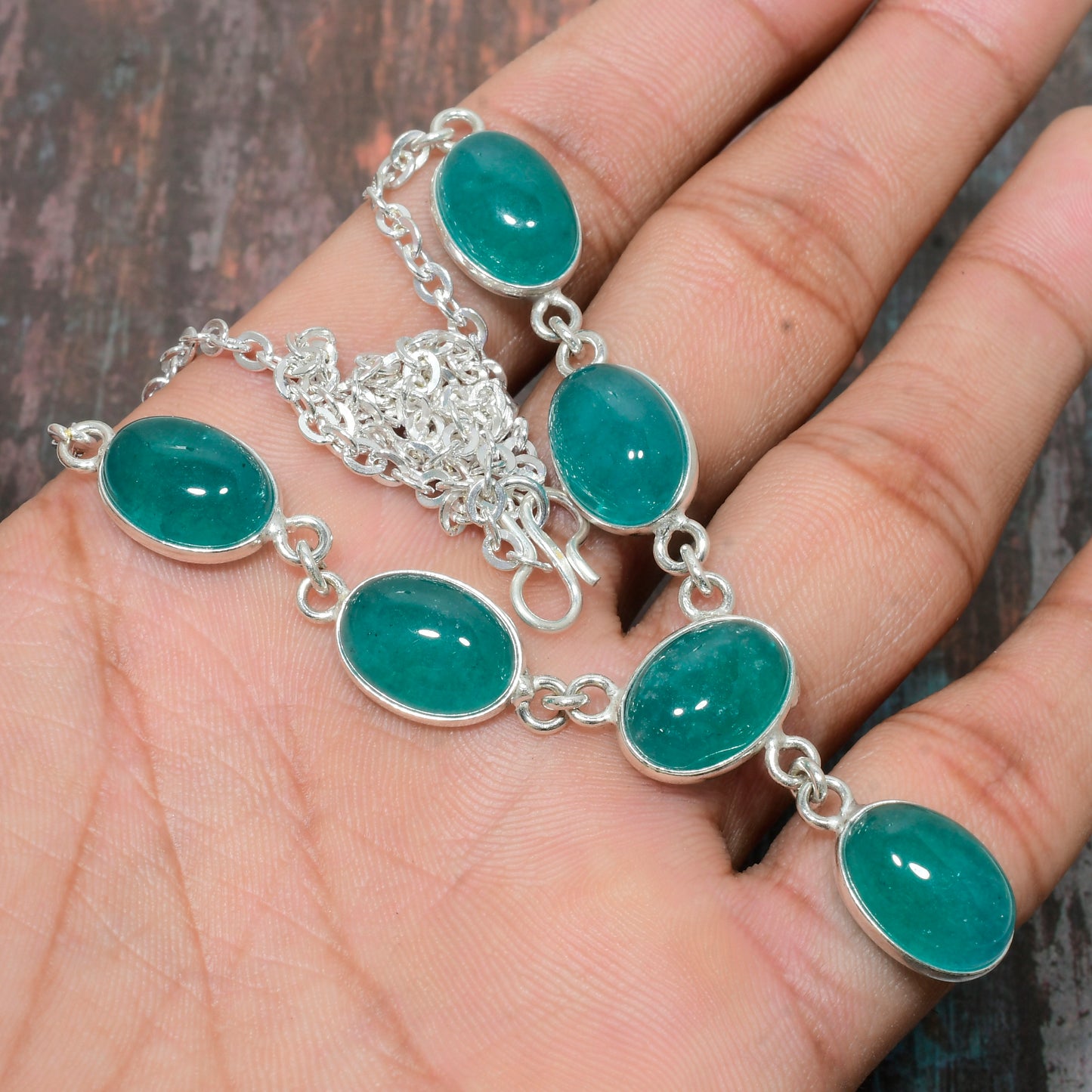 Tranquil Harmony – Sterling Silver Amazonite Bracelet