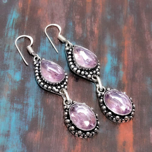 Luna’s Grace – Amethyst Silver Drops