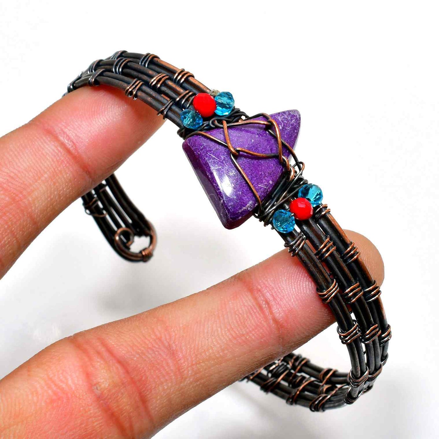 Serenity’s Halo – Amethyst Copper Bracelet