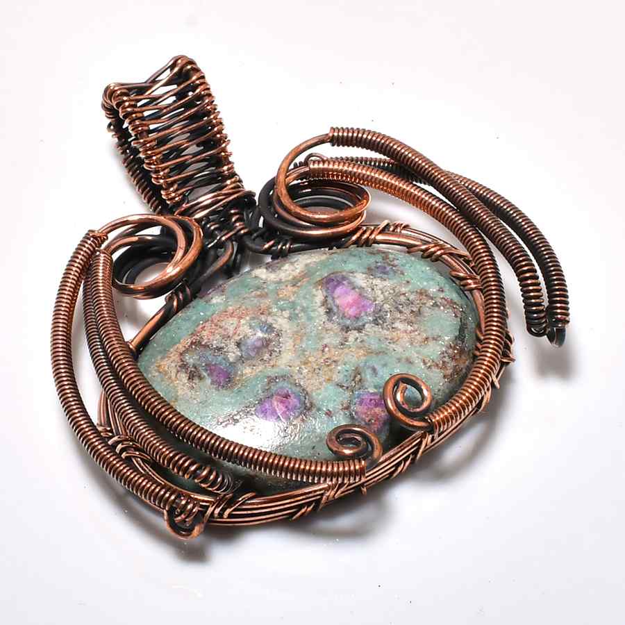 Gaia’s Embrace – Copper Earthstone Pendant
