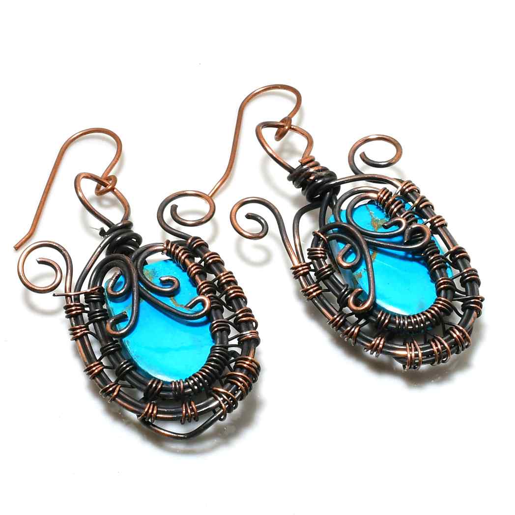 Oasis Reverie – Turquoise Copper Earrings