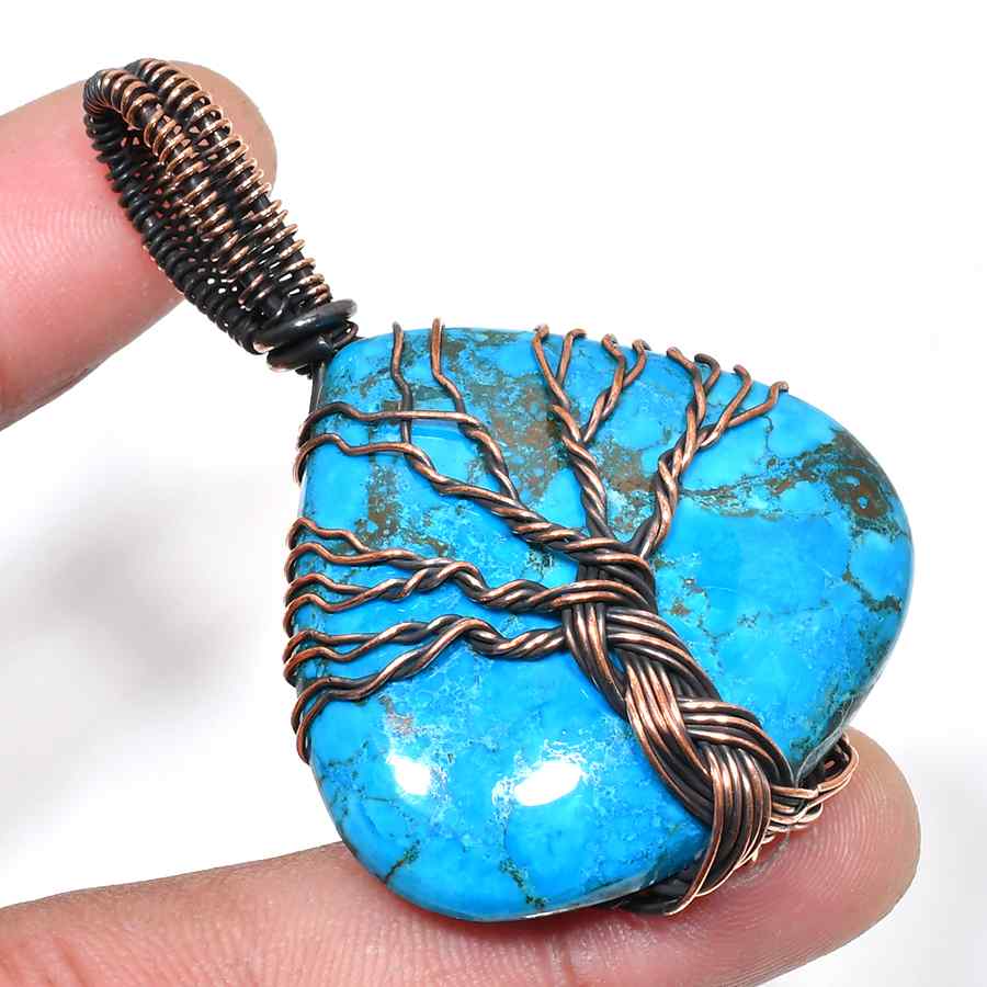 Astrid’s Grove – Turquoise Copper Pendant