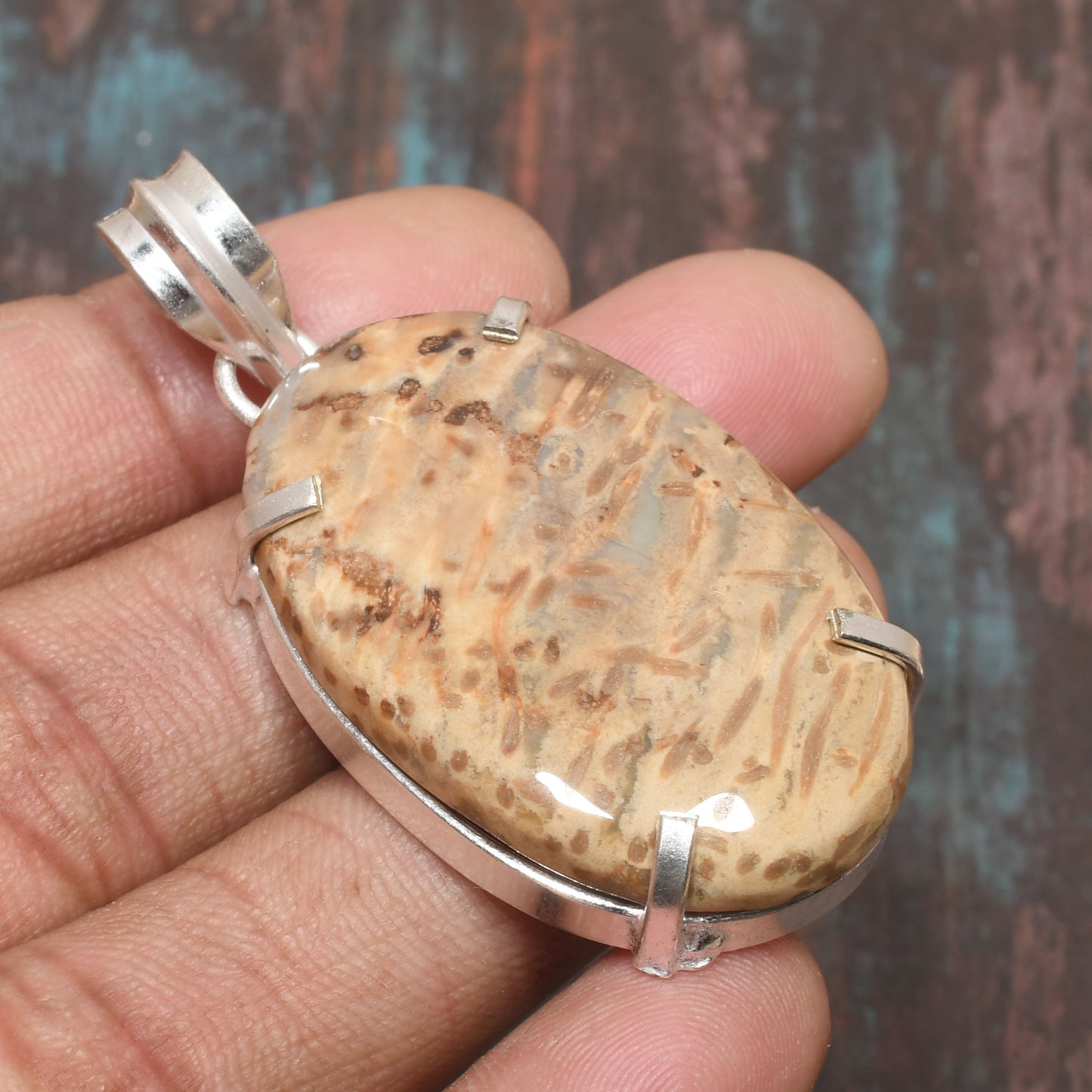 Ozark Harmony – Sterling Silver Jasper Pendant