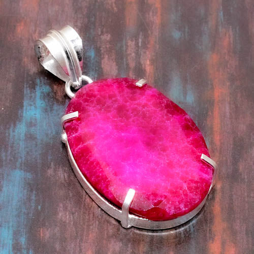 Ruby Reflections – Sterling Silver Pendant