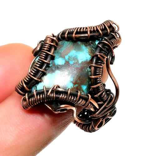 Serena’s Veil – Turquoise Copper Pendant