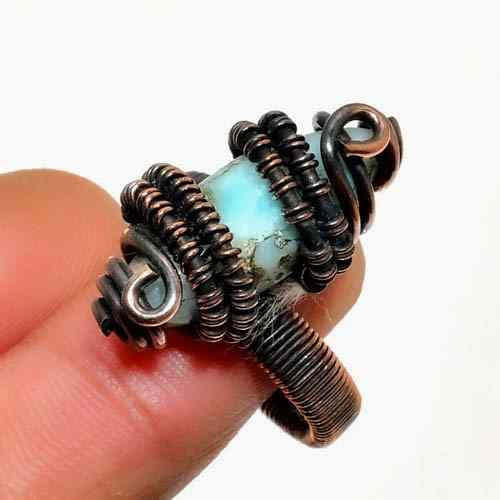 Tranquil Tides – Turquoise Copper Ring