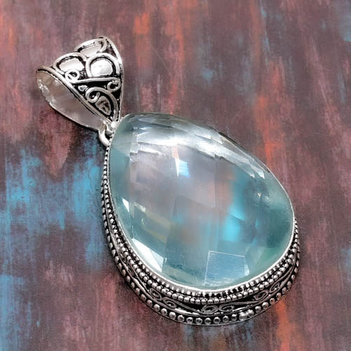 Celestial Blue – Sterling Silver Aquamarine Pendant