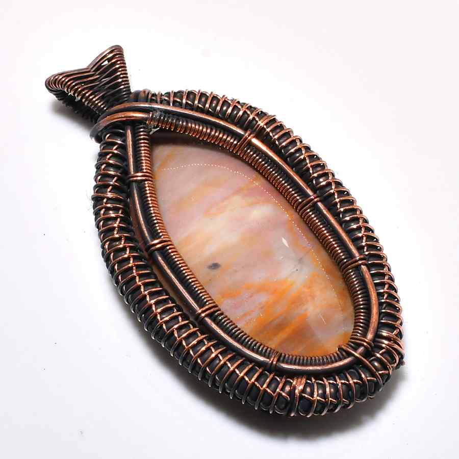 Earth’s Embrace – Agate & Copper Pendant