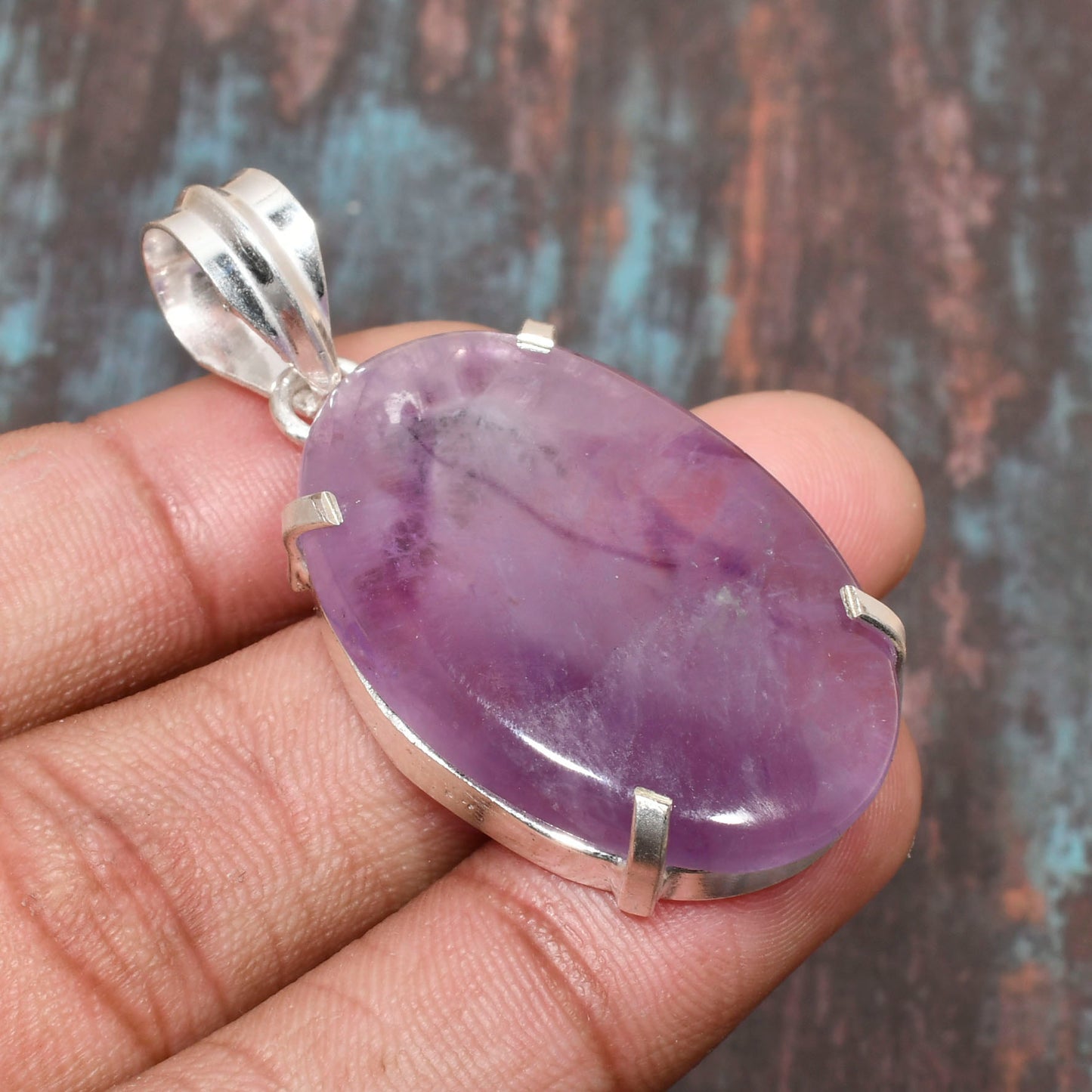 Inner Light – Amethyst Copper Wire Pendant