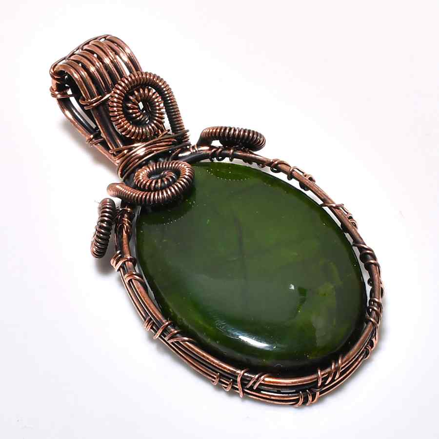 Harmony’s Heart – Jade & Copper Pendant