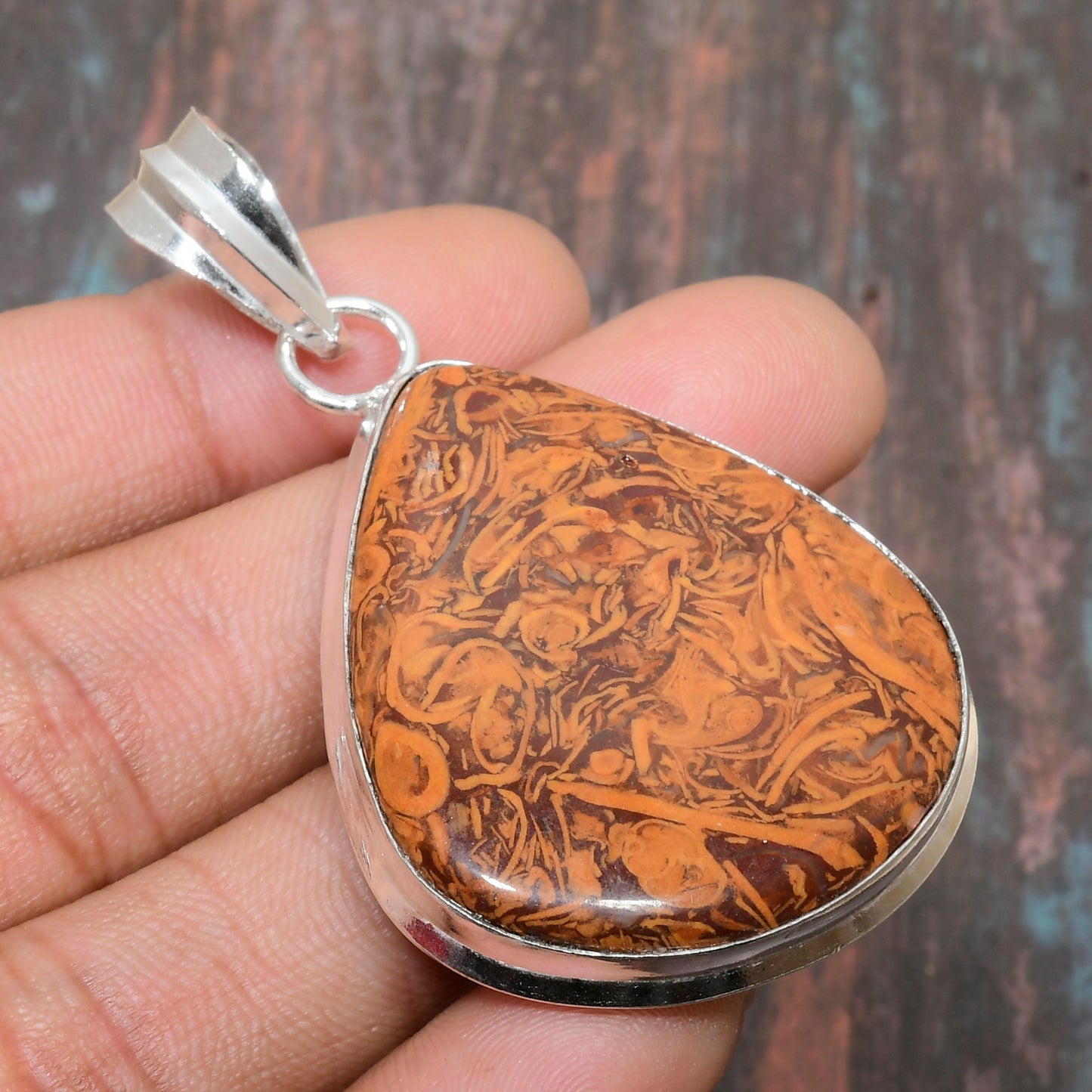 Earth’s Embrace – Jasper Sterling Silver Pendant