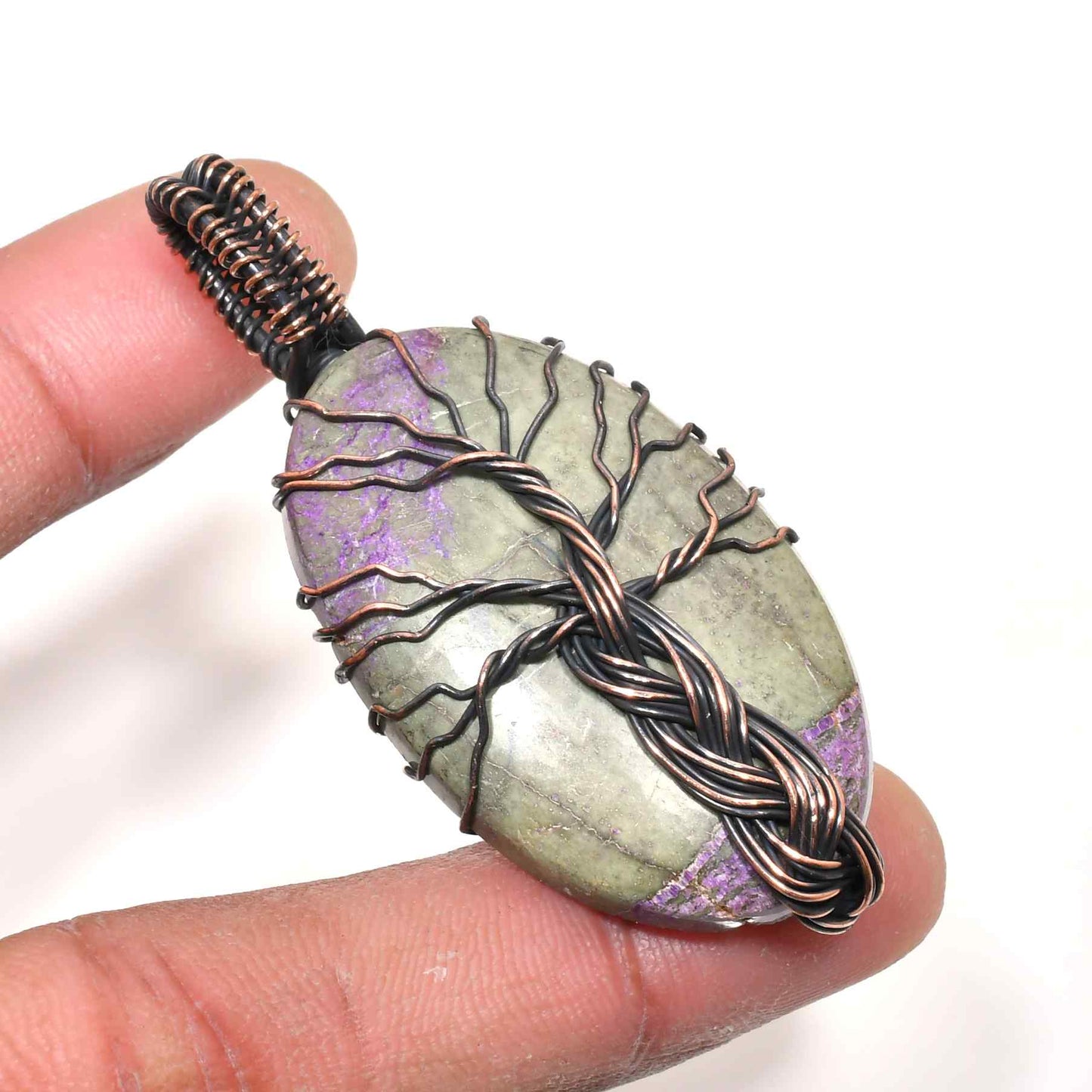 Mystic Arbor – Amethyst Tree of Life Pendant