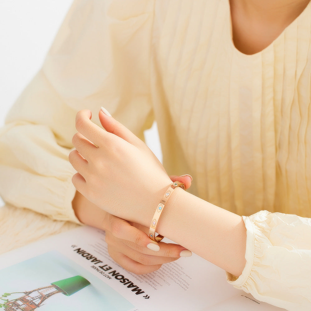 CrystalVibe Titanium Bracelet