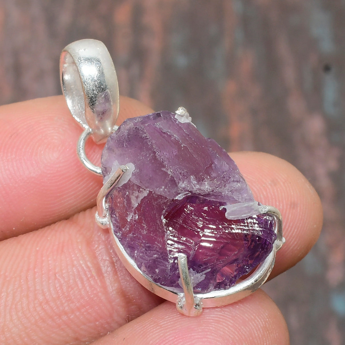 Ezra’s Veil – Amethyst Sterling Silver Pendant