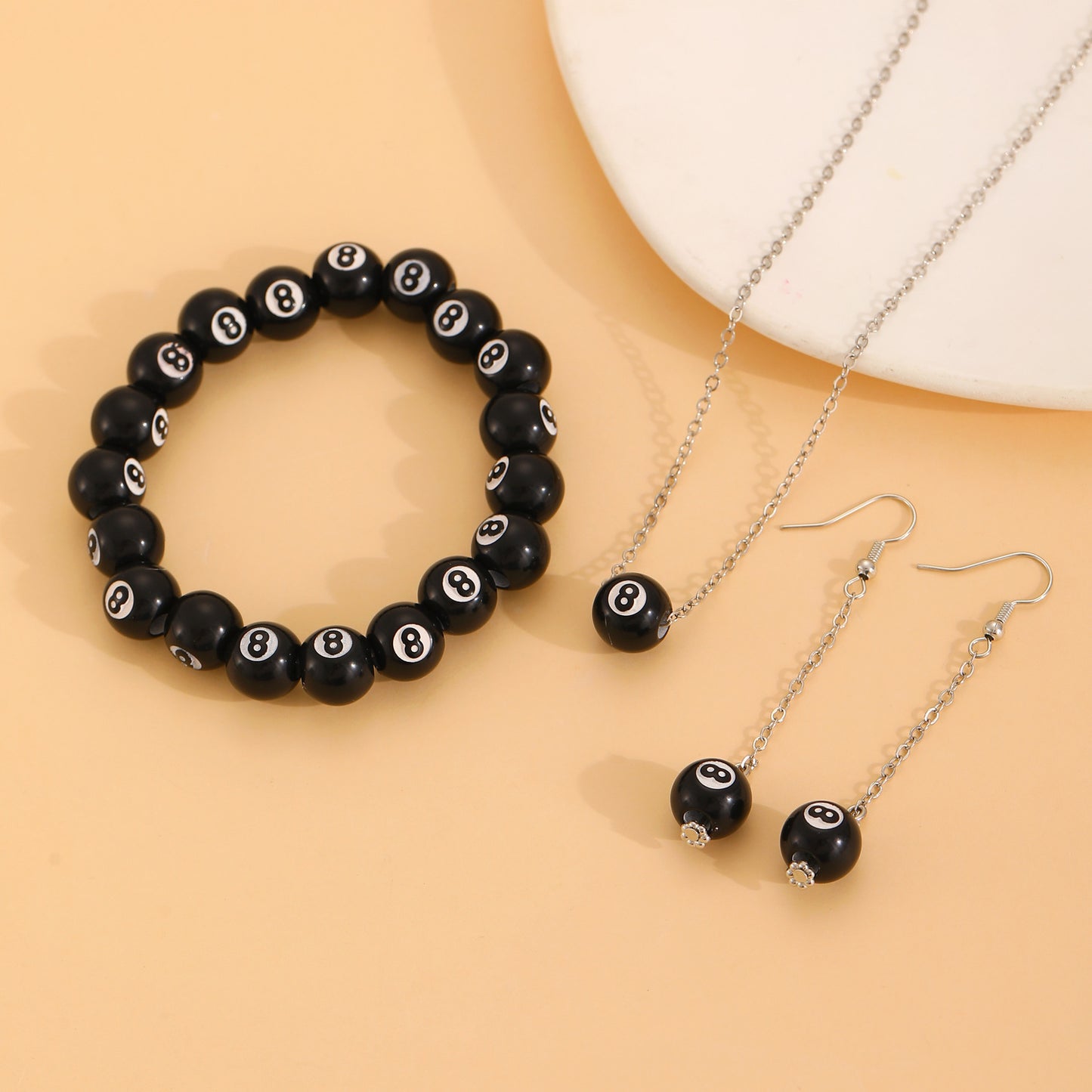 8 Ball Jewelry Set