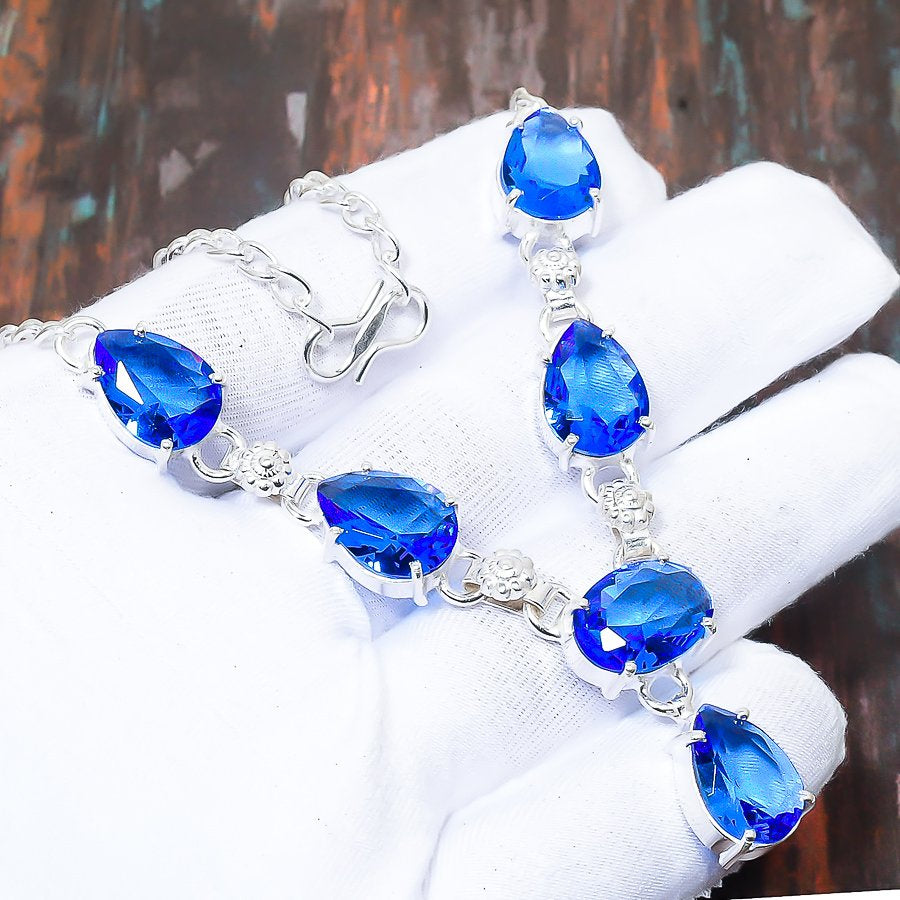 Azure Tranquility – Sterling Silver Bracelet