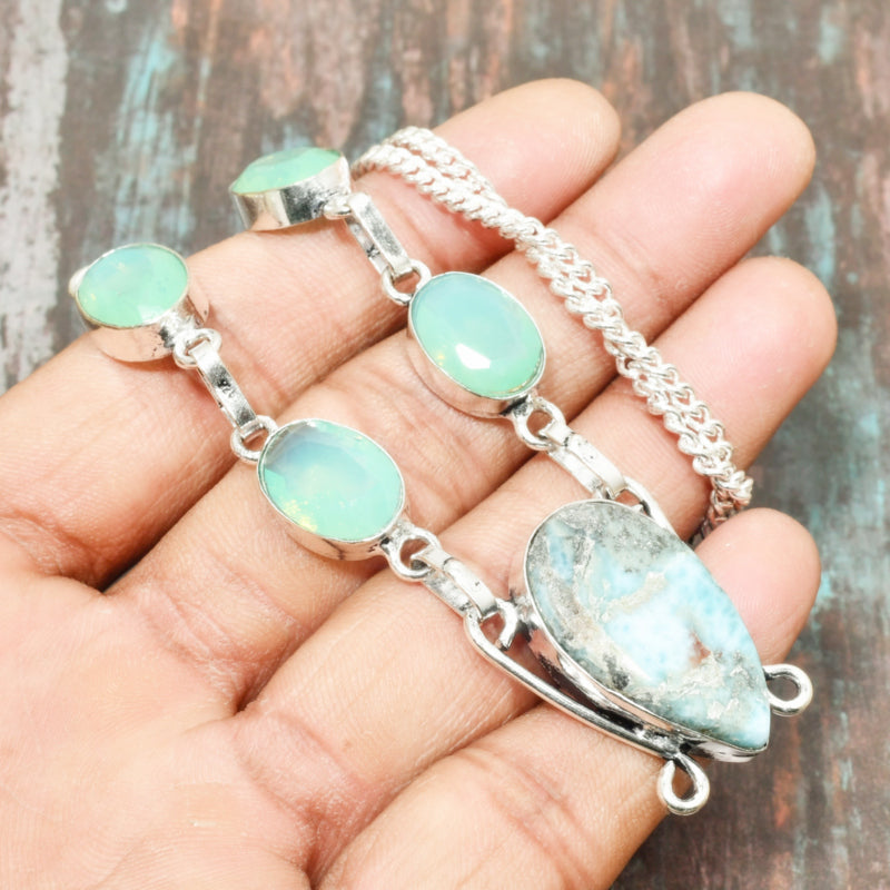 Luna’s Cascade – Opal & Sterling Silver Bracelet