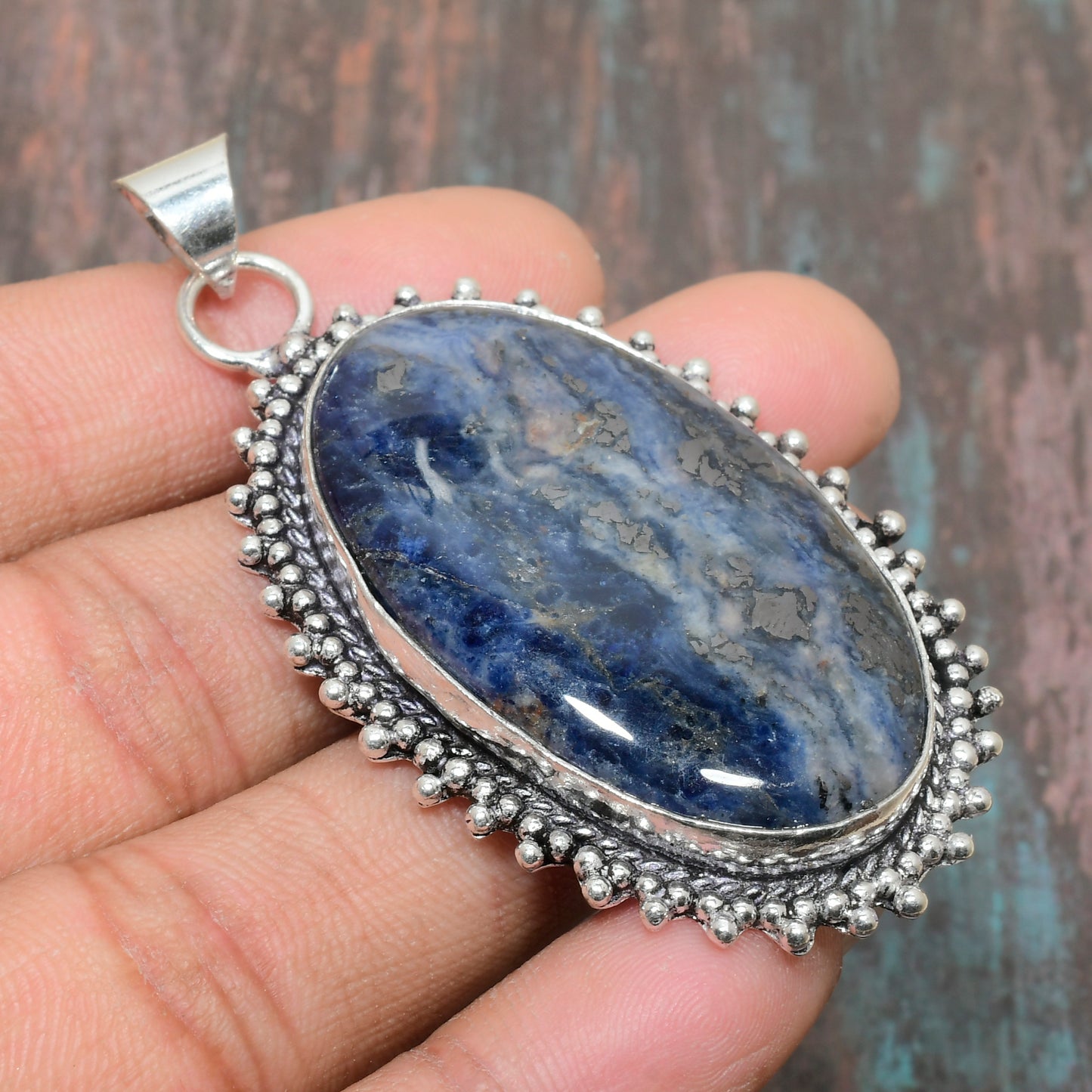 Celestial Truth – Lapis Lazuli & Sterling Silver Pendant