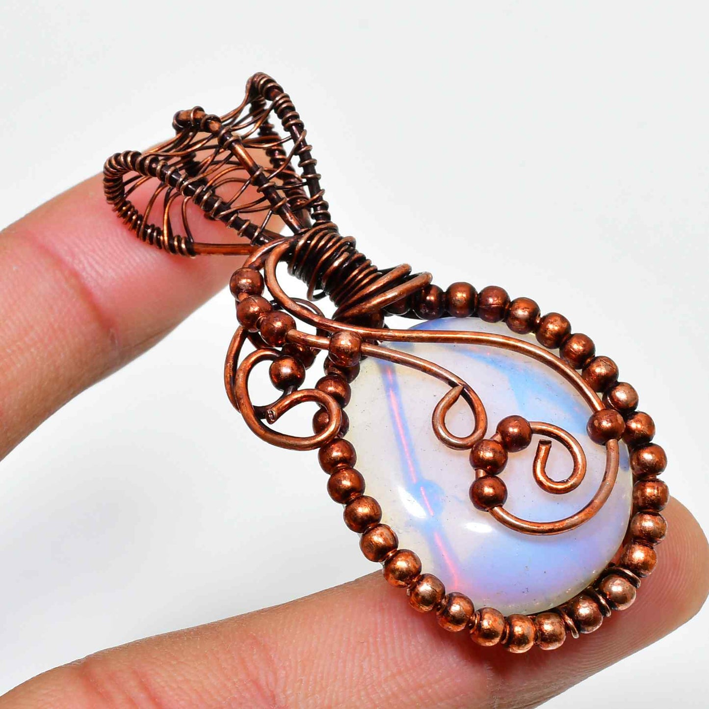 Elysian Dreams – Opal & Copper Pendant