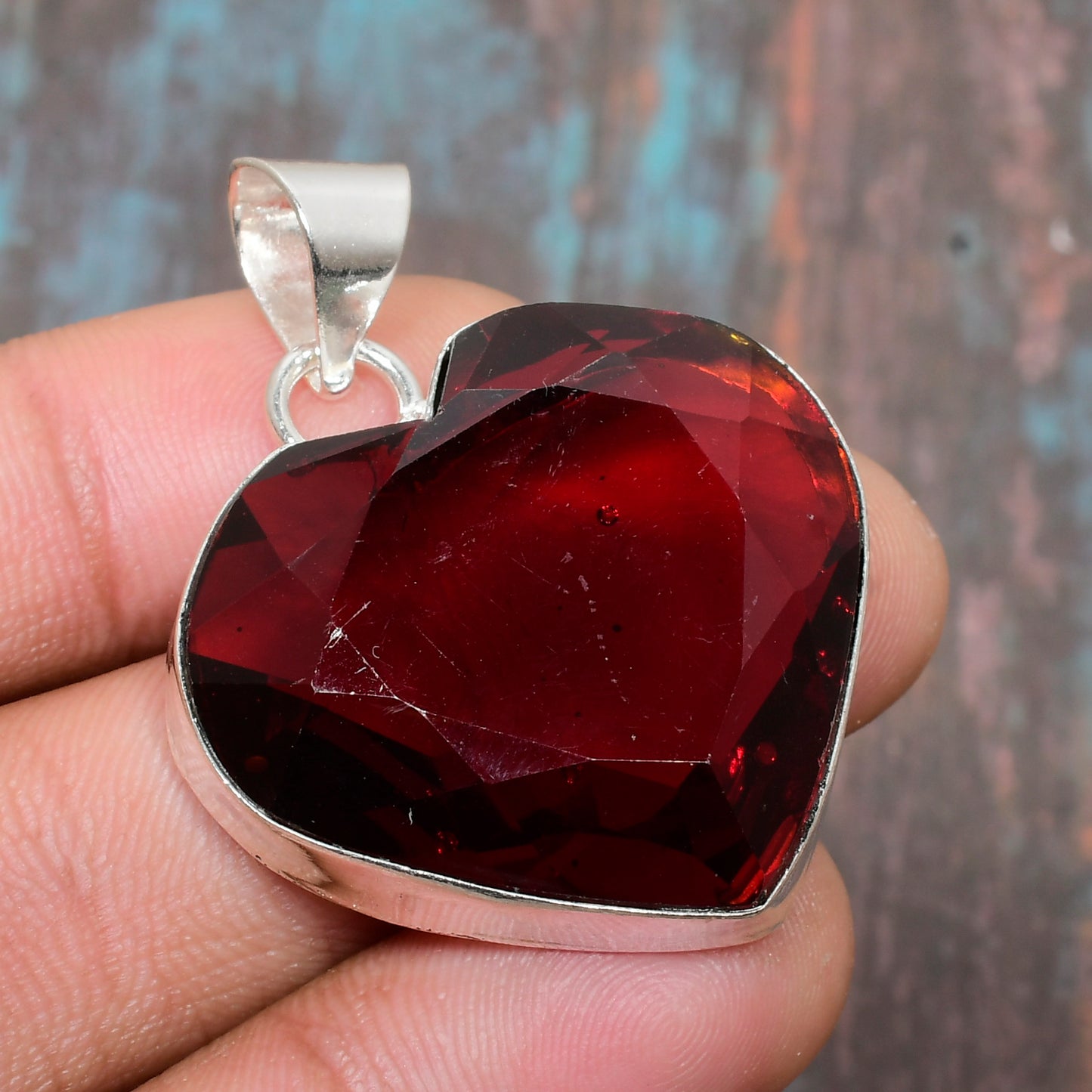 Emberheart – Carnelian & Sterling Silver Pendant