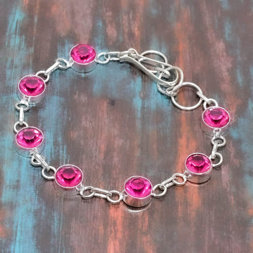 Luna’s Heart – Rose Quartz & Silver Bracelet
