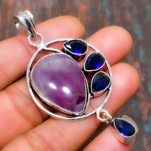 Celestial Calm – Amethyst Sterling Silver Pendant