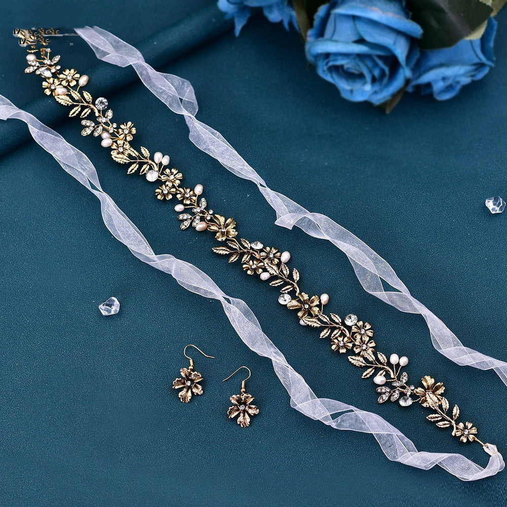 Pearl Leaf Hair Band Set