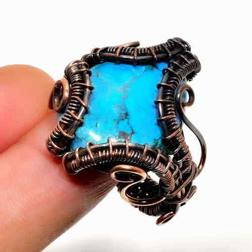 Isla’s Harmony – Turquoise Copper Ring