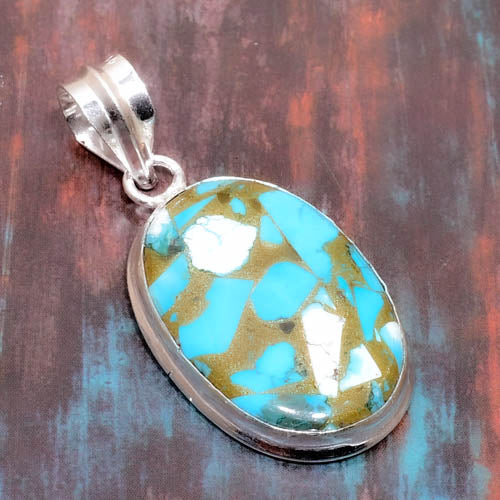 Turquoise Dream – Handcrafted Sterling Silver Pendant