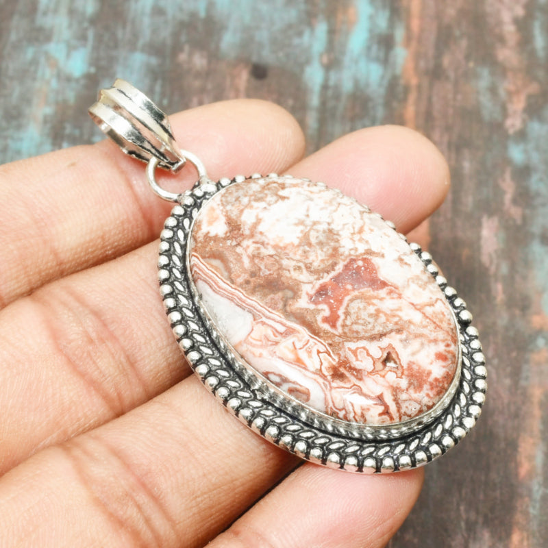 Desert Mirage – Picture Jasper Silver Pendant