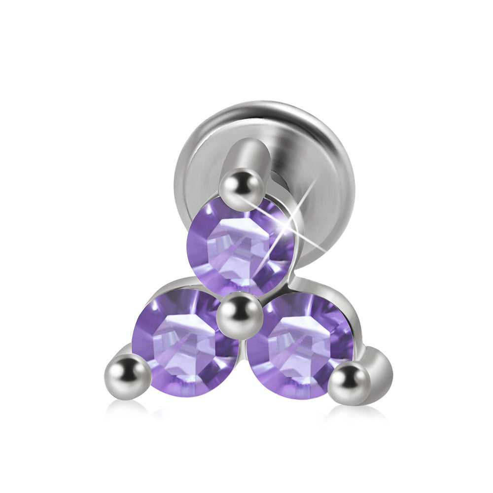 Threaded Edge Studs - 925 Sterling Silver