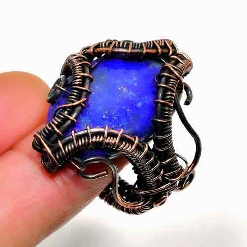Selene’s Dream – Lapis Lazuli Copper Ring