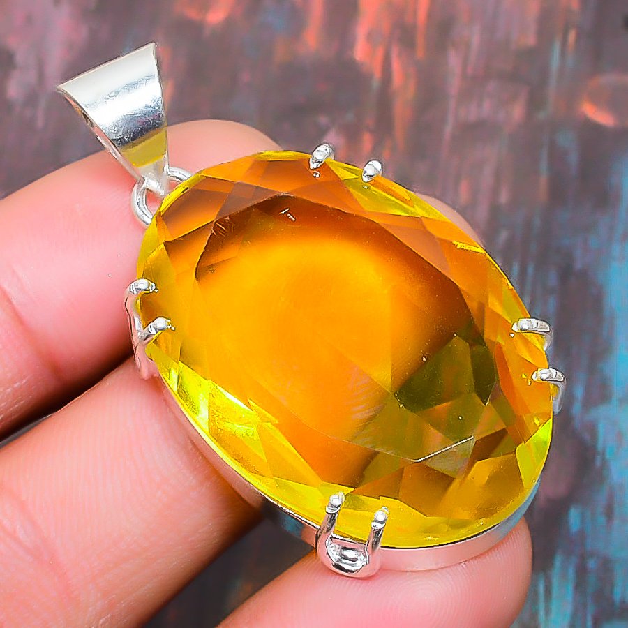 Sunlit Spirit – Citrine Silver Pendant